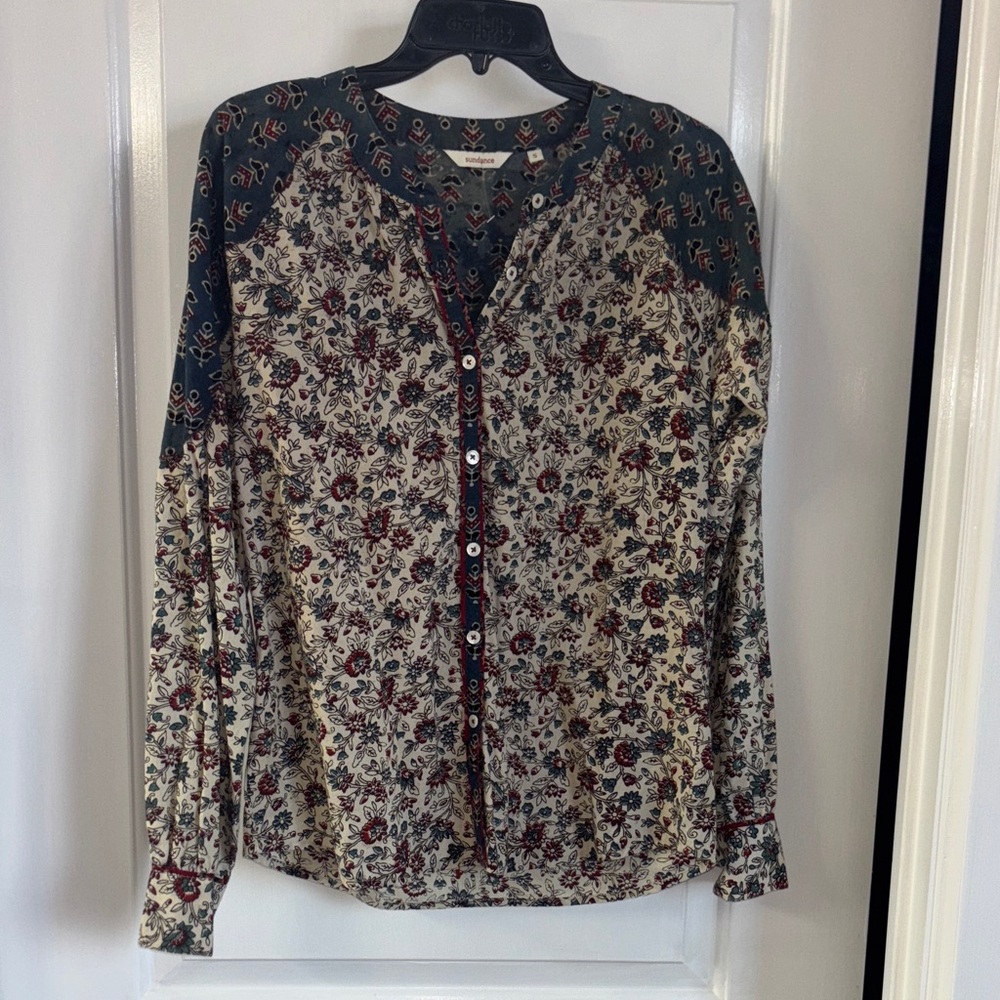 New Sundance Floral Button Shirt S M